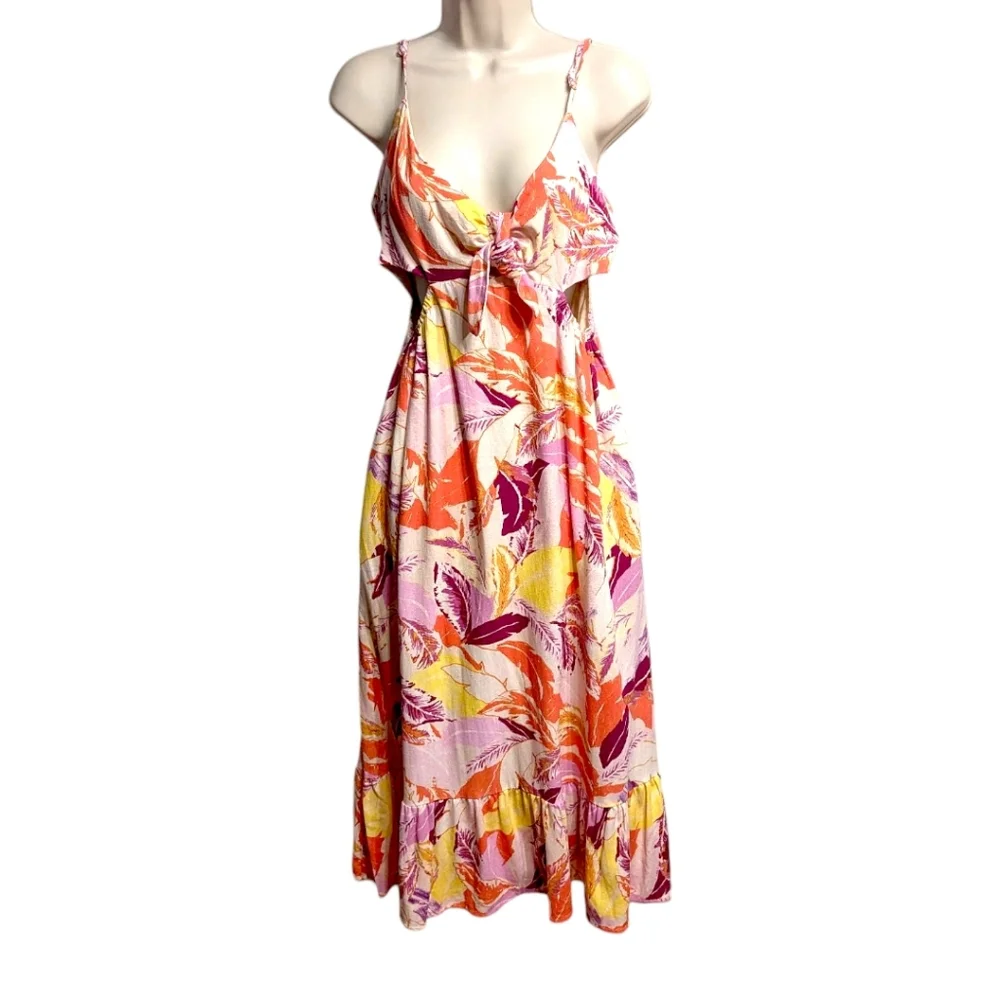 ⭐ NWT!! Aqua Gorgeous Floral  Spaghetti Strap Sundress With Pockets! - Picture 7 of 11